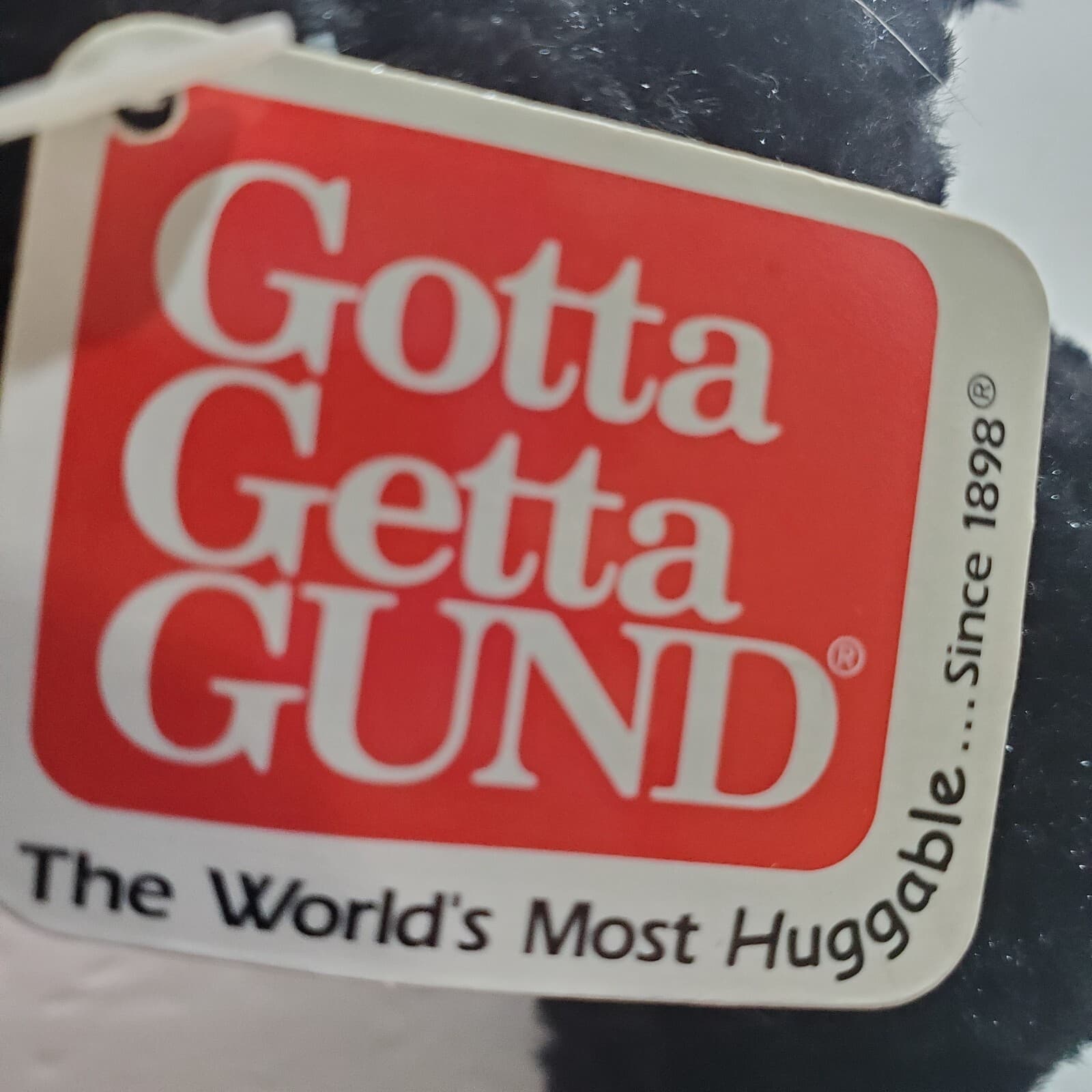 Vintage Gund My Name is Tuff Stuff 13022 Mini Plush Toy Dog 4" L Barks SEE VIDEO - Thumbnail 9