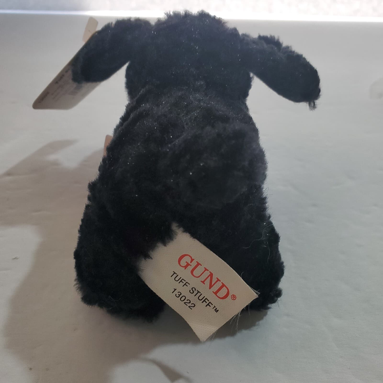 Vintage Gund My Name is Tuff Stuff 13022 Mini Plush Toy Dog 4" L Barks SEE VIDEO - Thumbnail 10