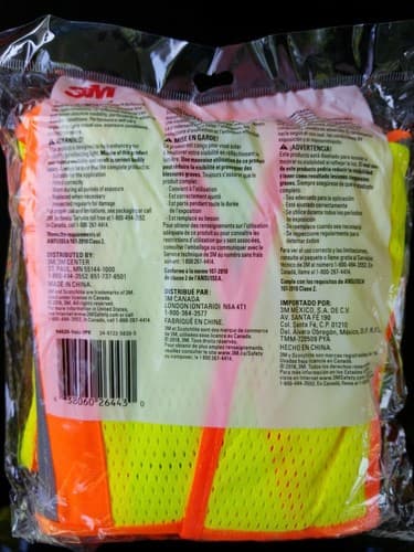 Scotchlite 3M Safety Vest - 2 Pack OSFM Reflective Yellow & Orange Class 2 NEW - Thumbnail 3