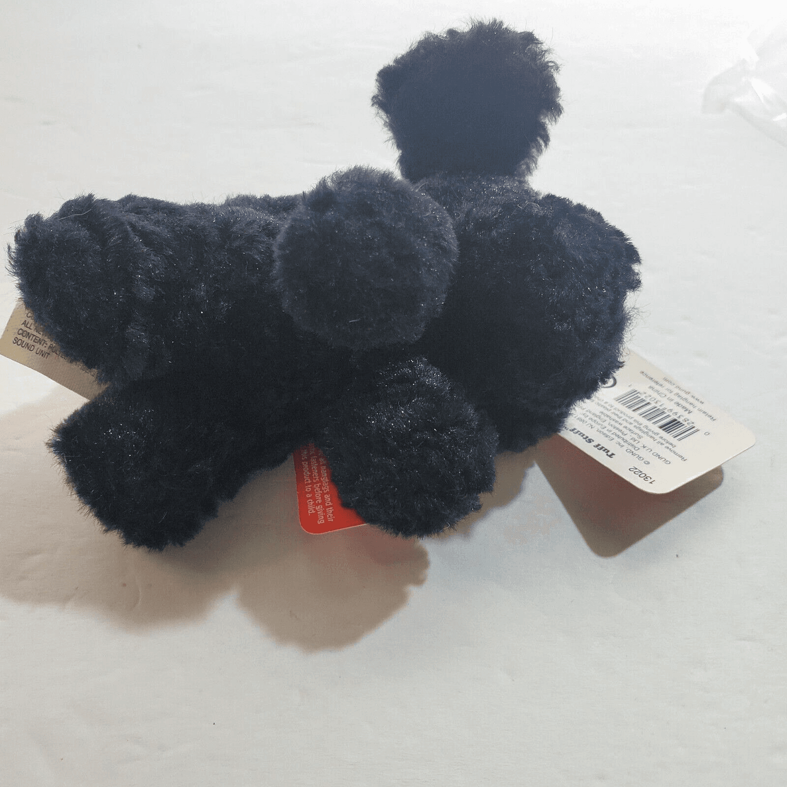 Vintage Gund My Name is Tuff Stuff 13022 Mini Plush Toy Dog 4" L Barks SEE VIDEO - Thumbnail 6