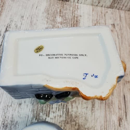 FEITX Humpty Dumpty Teapot Glazed Ceramic Children's Nursery Rhyme Decor - Thumbnail 9