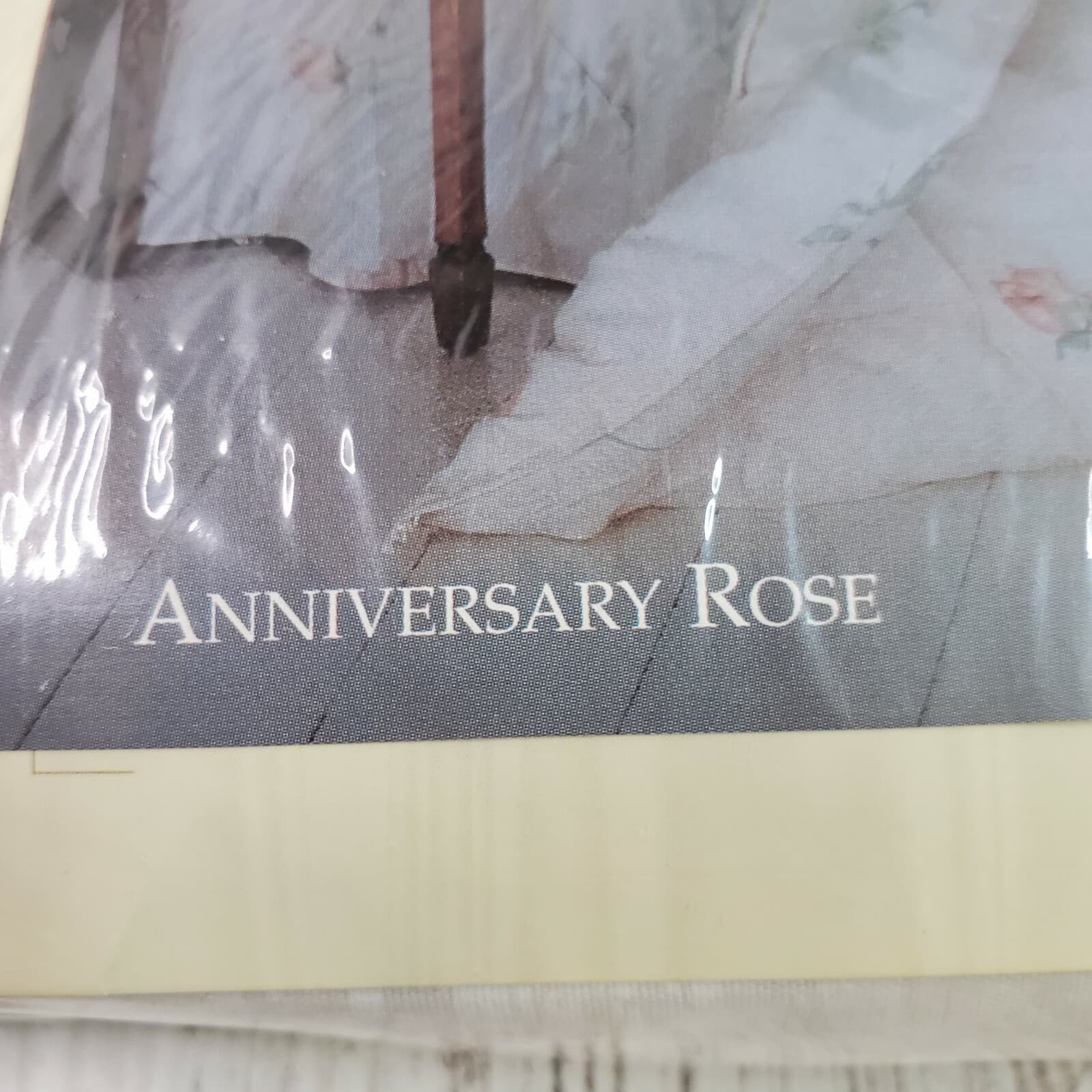 Vtg Jessica McClintock Anniversary Rose Egyptian Cotton Full Fitted Sheet NOS - Thumbnail 4