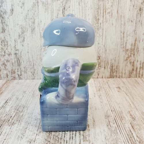 FEITX Humpty Dumpty Teapot Glazed Ceramic Children's Nursery Rhyme Decor - Thumbnail 6