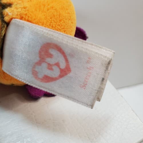 TY Halloweenie Beanie Baby SCREECH the Halloween Owl Key Clip 3.5 inch Plush - Thumbnail 7