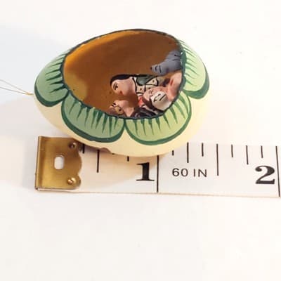Ten Thousand Villages Christmas Ornament Nativity Hand Painted Egg Shell - Thumbnail 7
