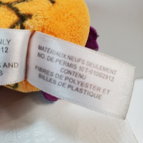TY Halloweenie Beanie Baby SCREECH the Halloween Owl Key Clip 3.5 inch Plush - Thumbnail 6