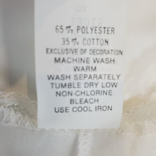 Vintage Intimate Essentials Sears Woman’s White Full Slip Lace Trim Size 38 NWT - Thumbnail 10