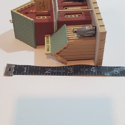 Vtg 1998 Hallmark HALLS TRAIN STATION Ornament 25th Anniversary Edition NO BOX - Thumbnail 11
