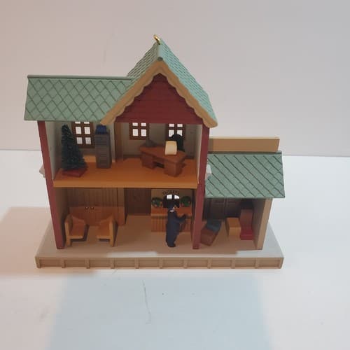 Vtg 1998 Hallmark HALLS TRAIN STATION Ornament 25th Anniversary Edition NO BOX - Thumbnail 4