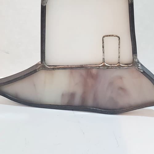 Vintage Thick Stained Glass Sun Catcher Lighthouse Hanging Beach Ocean Decor - Thumbnail 3