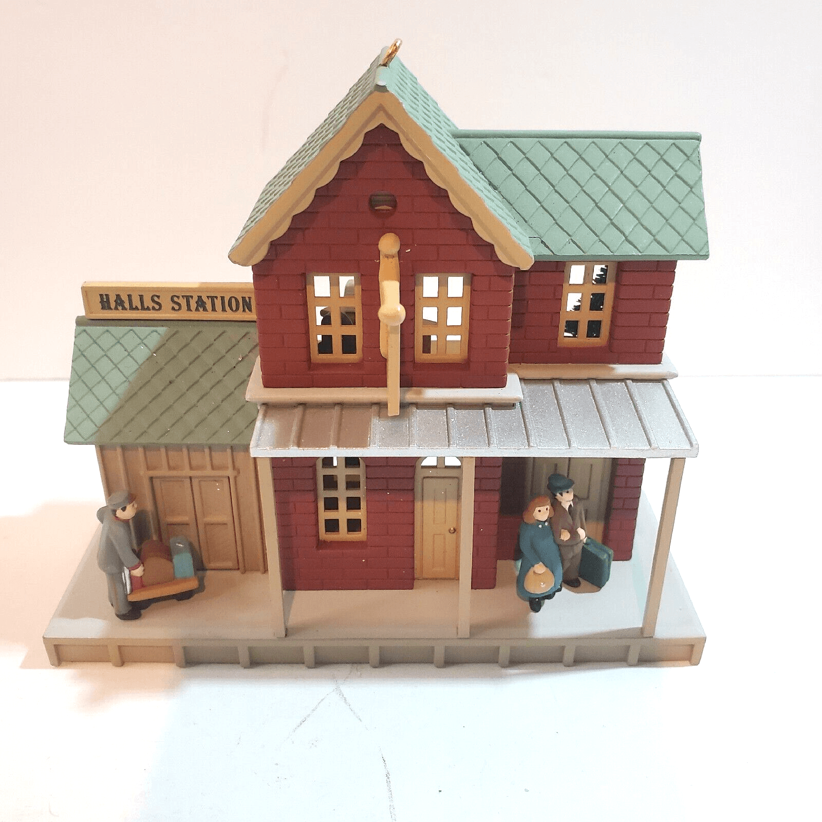 Vtg 1998 Hallmark HALLS TRAIN STATION Ornament 25th Anniversary Edition NO BOX - Thumbnail 2
