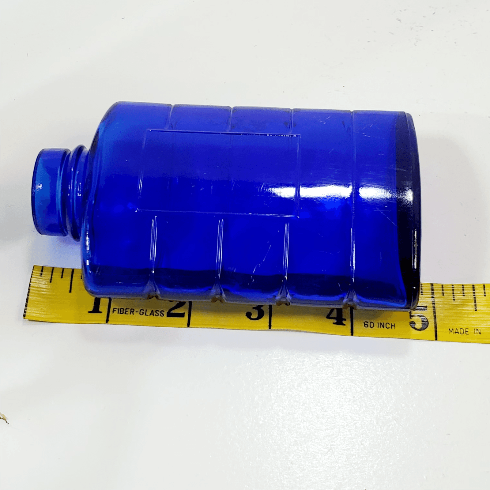 Vintage Bourjois Talcum Powder & Small Cobalt Blue Glass Bottles NO TOPS - Thumbnail 7