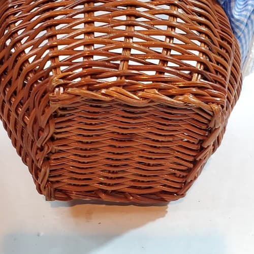Anne Geddes Baby Bear In Basket 2002 Red White Blue Striped Sailor Hat - Thumbnail 13