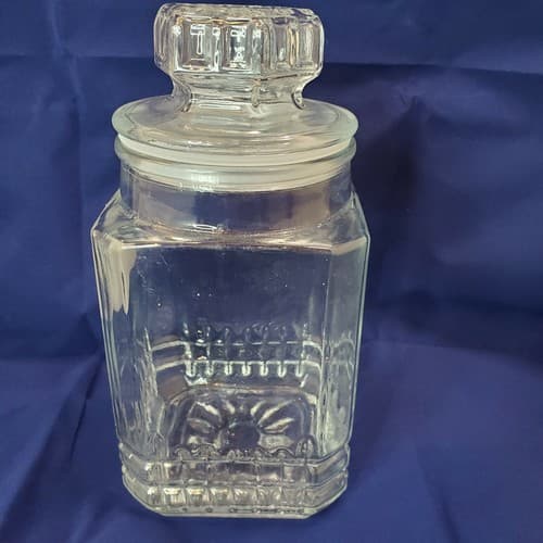 Vintage KOEZE'S Drugstore Glass Jar Apothecary Canister Lidded 9 1/2" Tall - Thumbnail 4