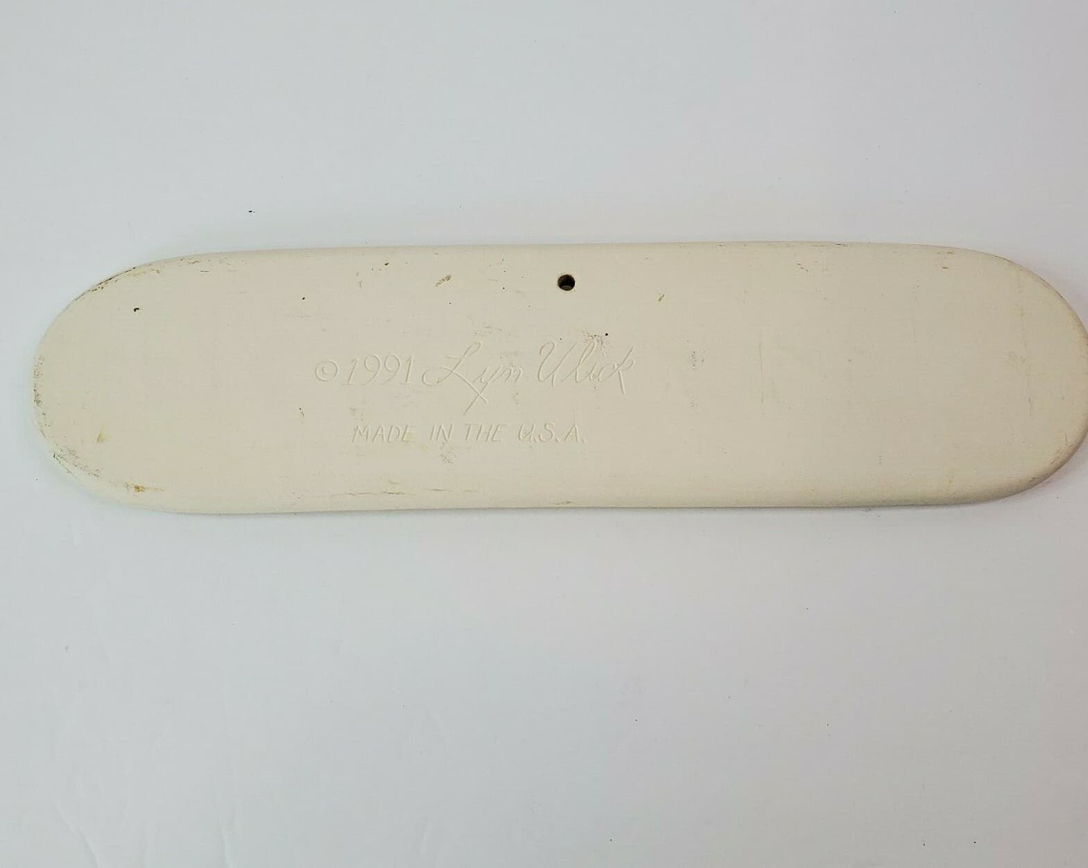 Vintage French Bread Warmer Ceramic Floral Signed Lyn Ulick 1991 Made in USA - Thumbnail 3