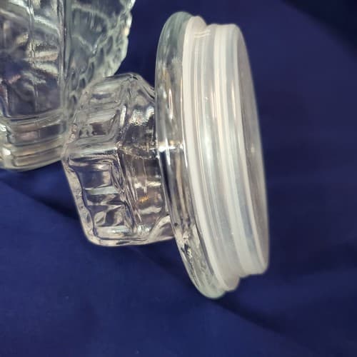 Vintage KOEZE'S Drugstore Glass Jar Apothecary Canister Lidded 9 1/2" Tall - Thumbnail 9