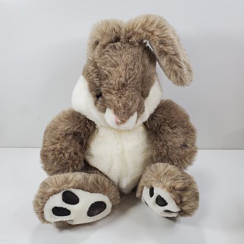Westcliff Collection Brown White Bunny Rabbit Plush Stuffed Animal 11" Sitting