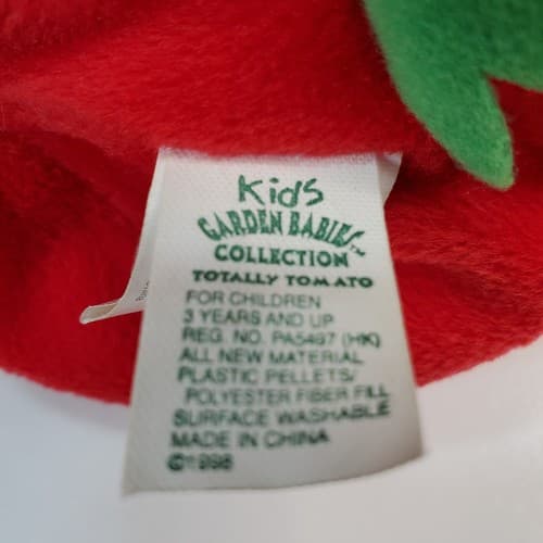 Vtg Totally Tomato 1998 Plush Stuffed Vegetable Kids Garden Babies Collection - Thumbnail 6