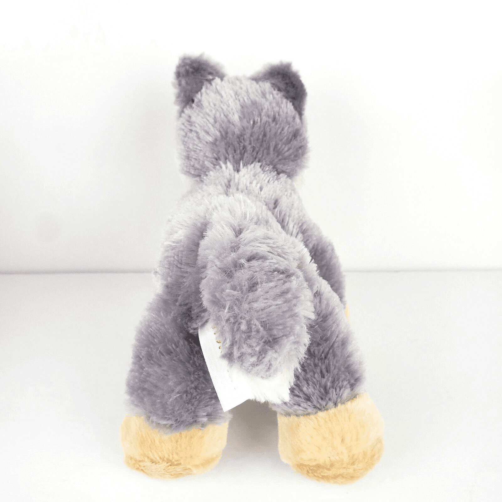 Aurora Woolsey Wolf 2017 Flopsies Gray White Soft Fur 8" Plush Stuffed Animal - Thumbnail 4