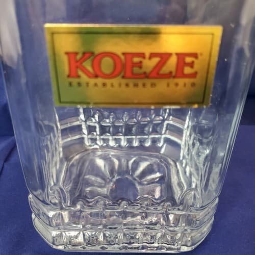 Vintage KOEZE'S Drugstore Glass Jar Apothecary Canister Lidded 9 1/2" Tall - Thumbnail 2