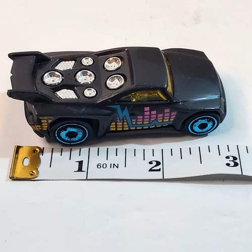 2004 Mattel Hot Wheels Black Acceleracers Bassline Y2K Graphic Design - Thumbnail 7