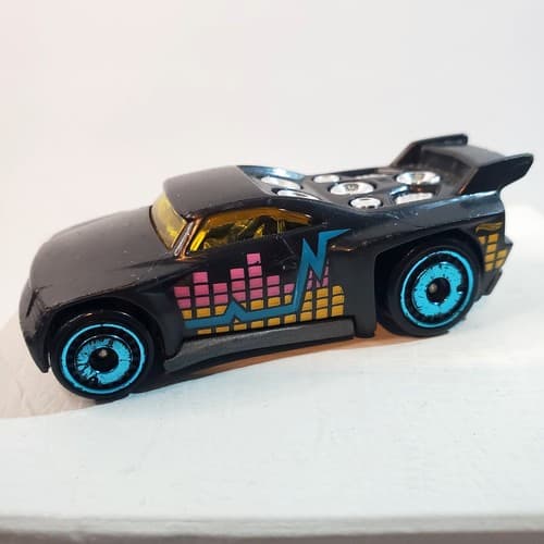 2004 Mattel Hot Wheels Black Acceleracers Bassline Y2K Graphic Design - Thumbnail 3