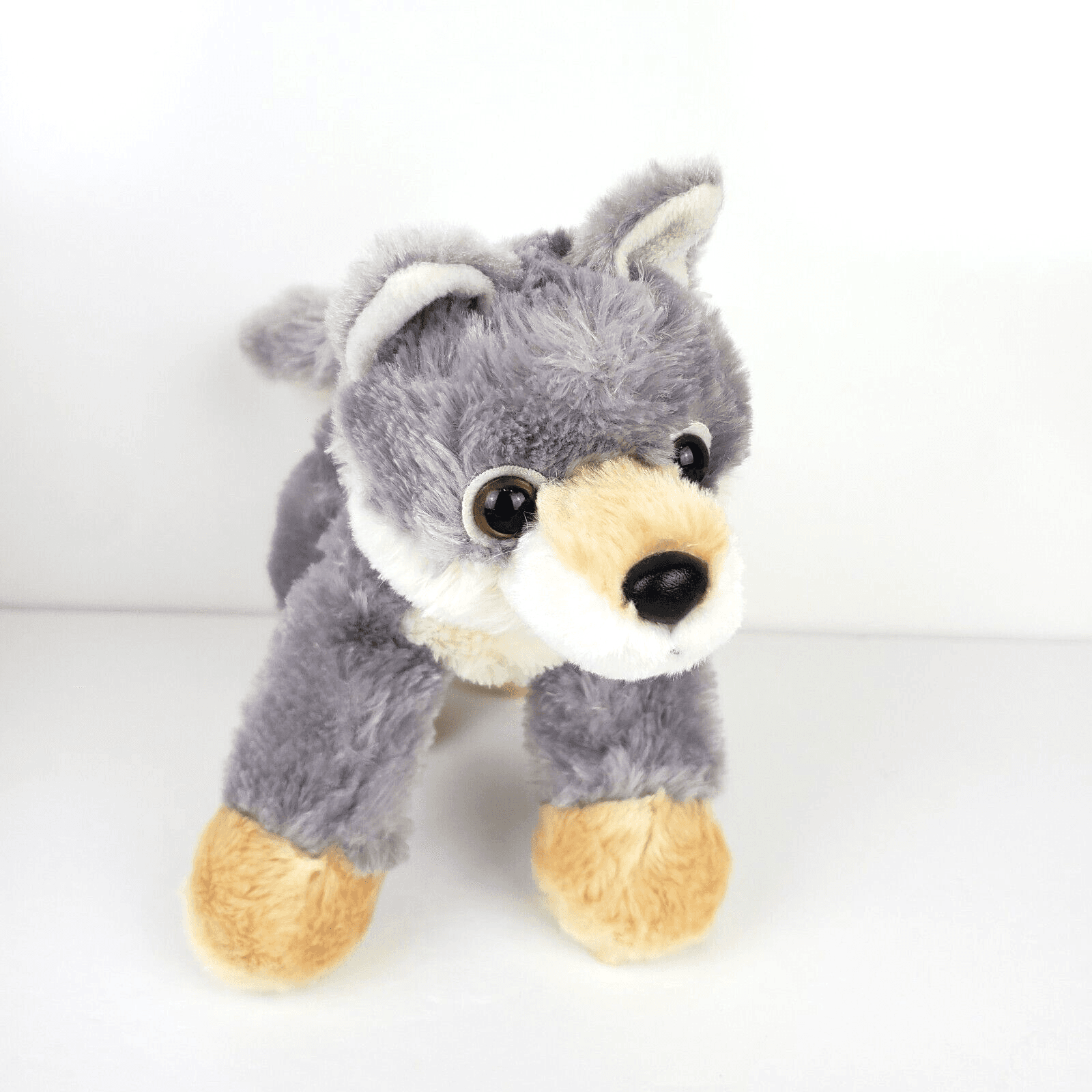 Aurora Woolsey Wolf 2017 Flopsies Gray White Soft Fur 8" Plush Stuffed Animal - Thumbnail 2