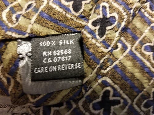 Mondo Di Marco made in Italy 100% silk brown black geometric tie - Thumbnail 4