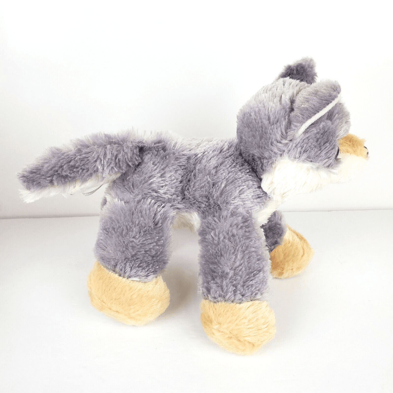 Aurora Woolsey Wolf 2017 Flopsies Gray White Soft Fur 8" Plush Stuffed Animal - Thumbnail 3