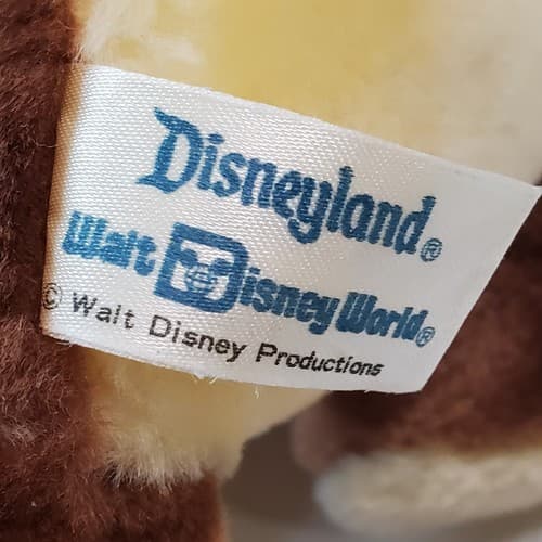 Vintage Disneyland Walt Disney World Chip Dale Chipmunks Plush Stuffed Animals - Thumbnail 9
