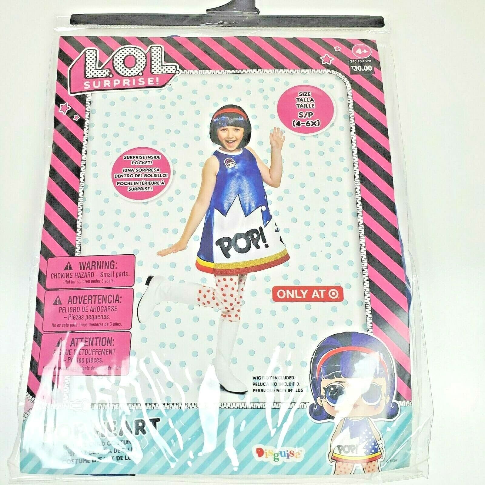 L.O.L. Surprise! Pop Heart Girls’ Sz Small (4-6X) Halloween Costume Dress-Up NEW