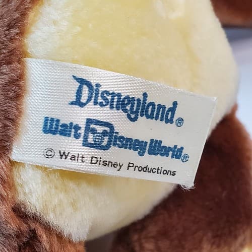 Vintage Disneyland Walt Disney World Chip Dale Chipmunks Plush Stuffed Animals - Thumbnail 7
