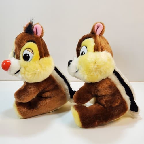 Vintage Disneyland Walt Disney World Chip Dale Chipmunks Plush Stuffed Animals - Thumbnail 4