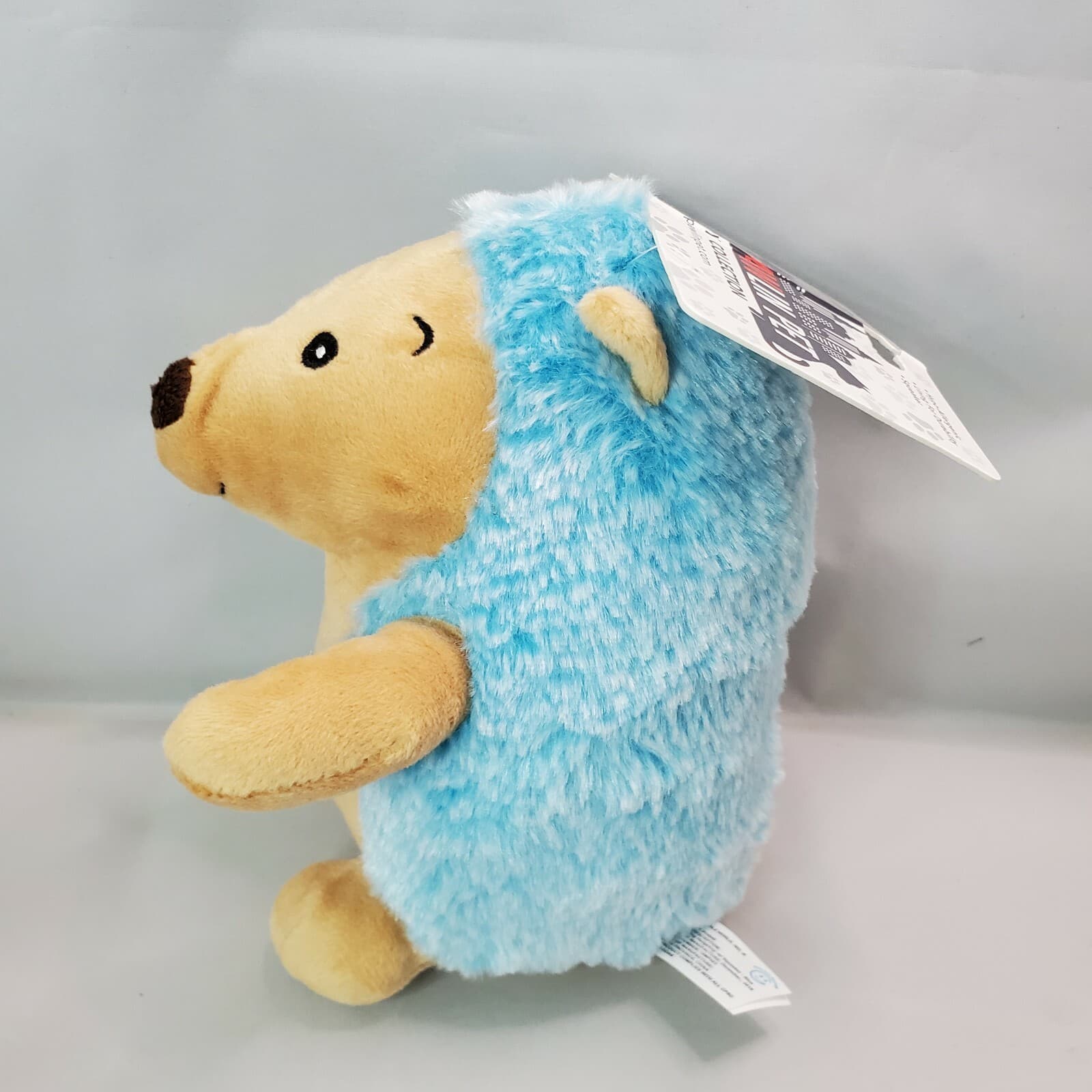 MetroPAWlin Pet Blue Hedgehog with Squeaker Puppy Dog Interactive Plush Toy - Thumbnail 4
