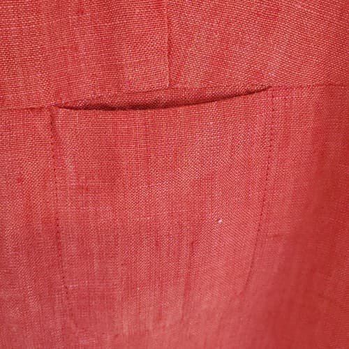 Richard Malcolm Women Irish Linen Blouse Button Long Sleeve Sz M Slit Pocket Top - Thumbnail 8