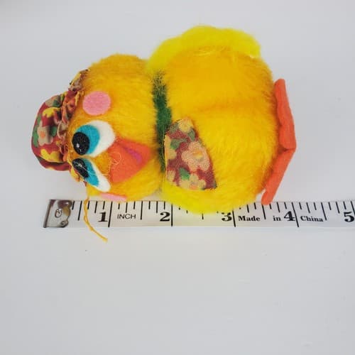 Vtg 1979 Dan Dee Plush Pom Easter Spring Duck Chick Bunny Ornaments Decorations - Thumbnail 5