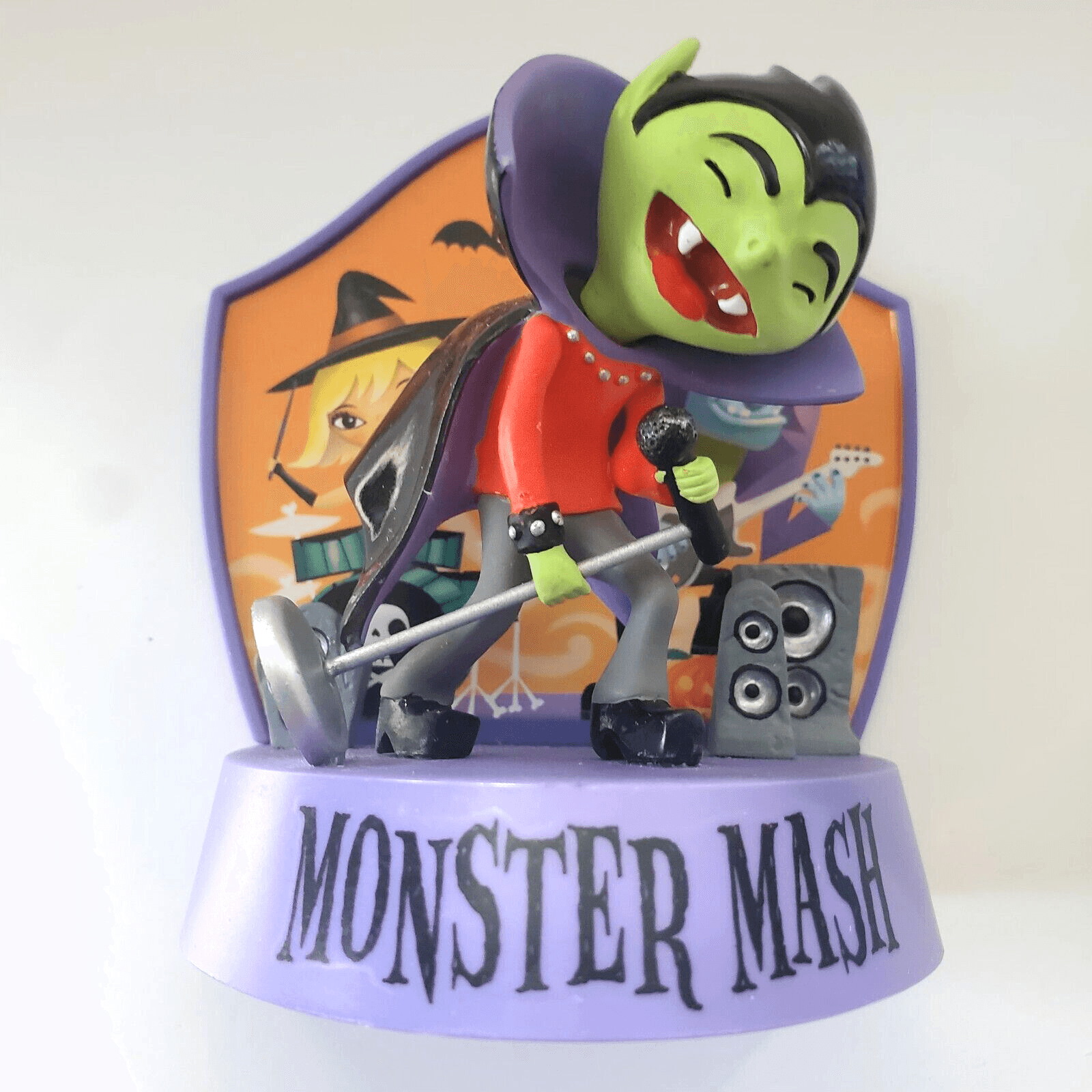 Hallmark 2010 Monster Mash Halloween Ornament w Sound Spring Head Vampire Figure - Thumbnail 2