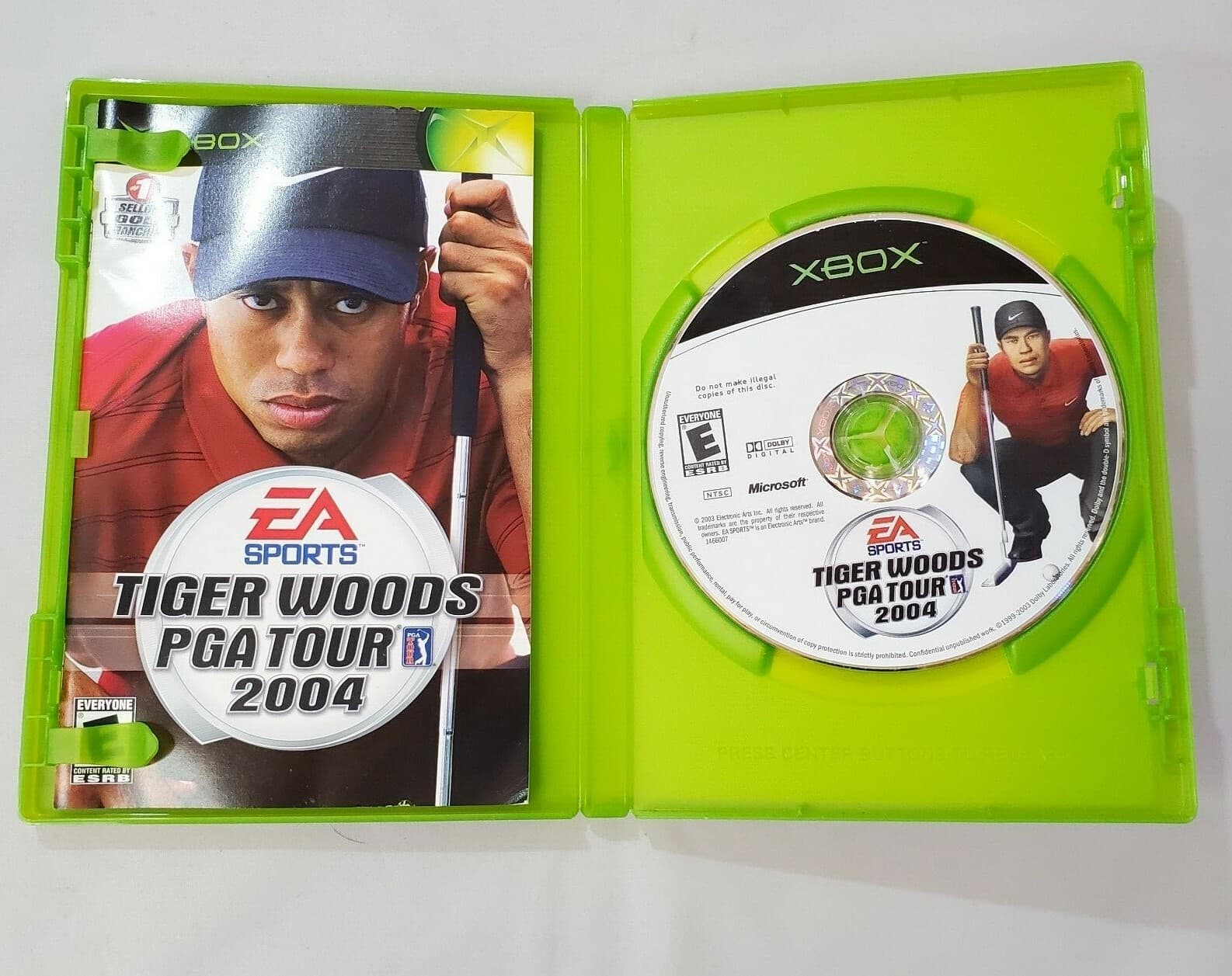 Xbox Tiger Woods PGA Tour 2004 Video Game Complete with Manual - Thumbnail 3