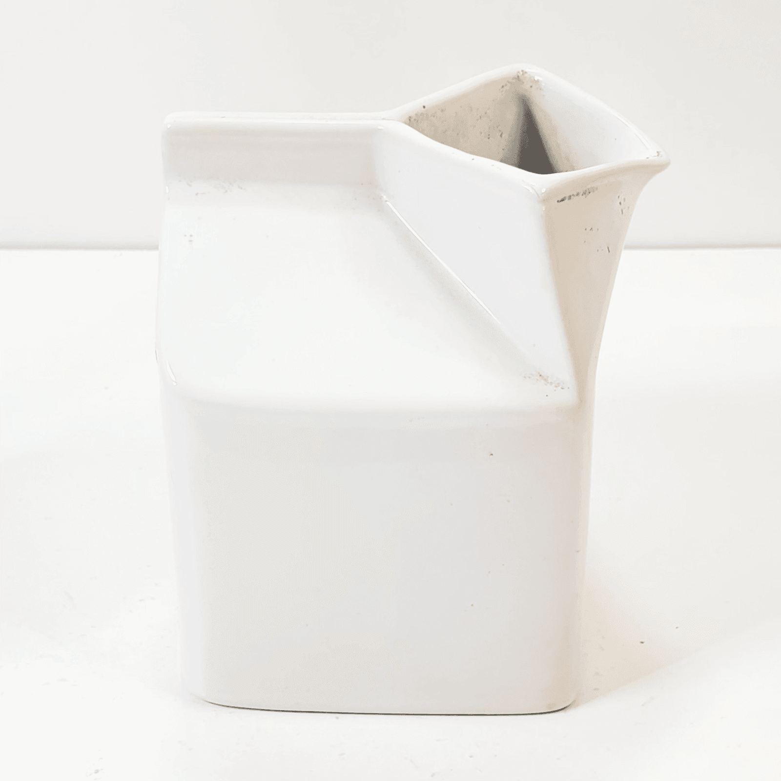 Vintage 1999 White Ceramic Milk Carton Got Milk? Creamer At Home International - Thumbnail 3