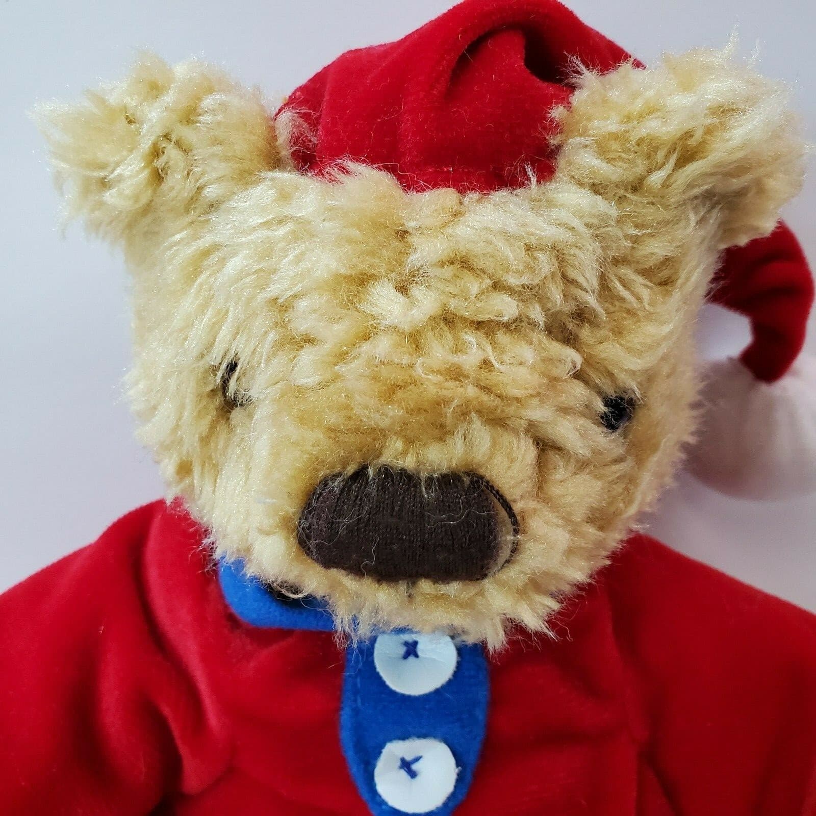 Vintage Teddy Tum Tum Commonwealth Bear Stuffed Animal Plush Toy W/ Coat & Hat - Thumbnail 2