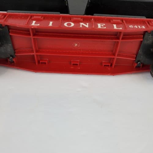 Vintage LIONEL Post War O Guage Black Red Auto Loader w/ 3 cars DAMAGED BOX - Thumbnail 13