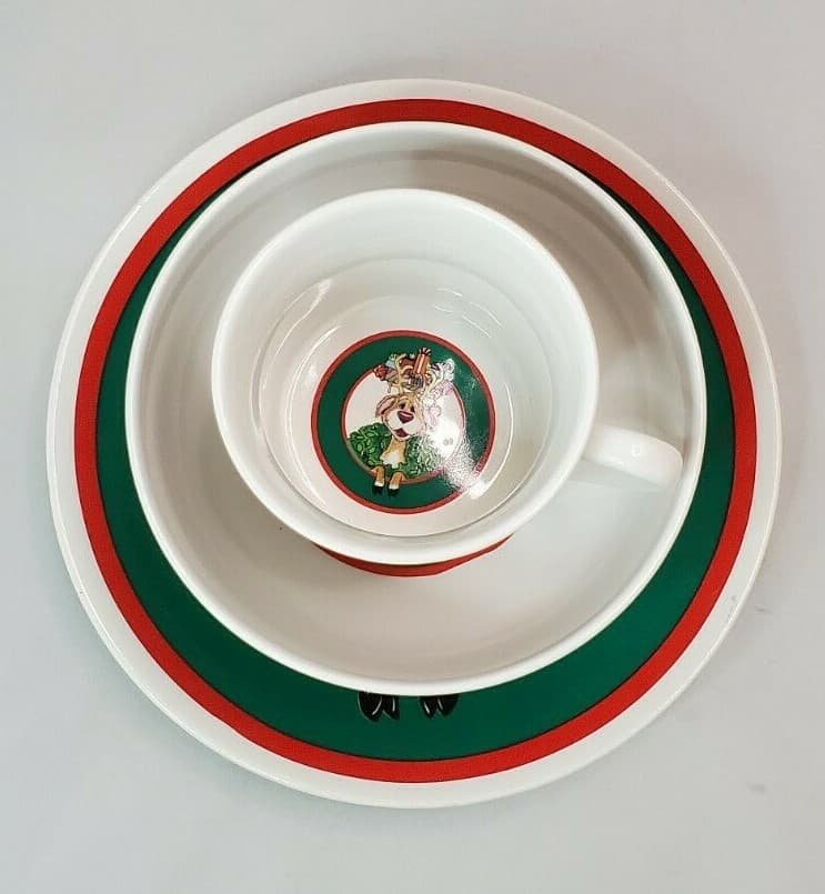 Celebrations by Silvestri Audrey Heffner Childs Plate, Cup & Bowl Christmas - Thumbnail 3