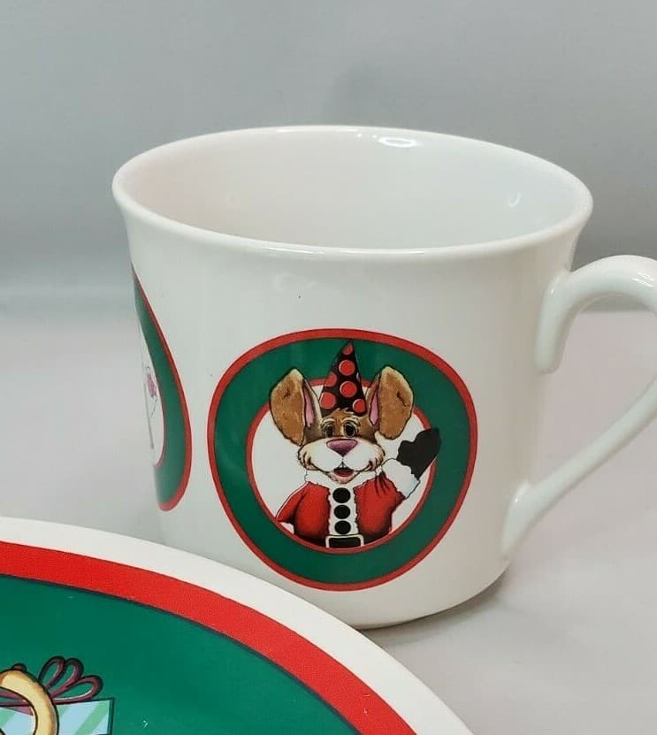 Celebrations by Silvestri Audrey Heffner Childs Plate, Cup & Bowl Christmas - Thumbnail 7