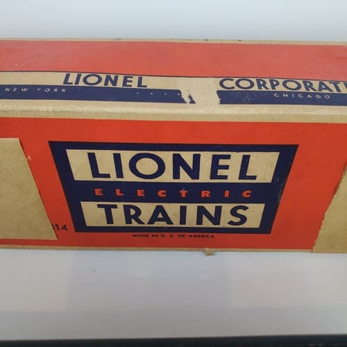Vintage LIONEL Post War O Guage Black Red Auto Loader w/ 3 cars DAMAGED BOX - Thumbnail 9