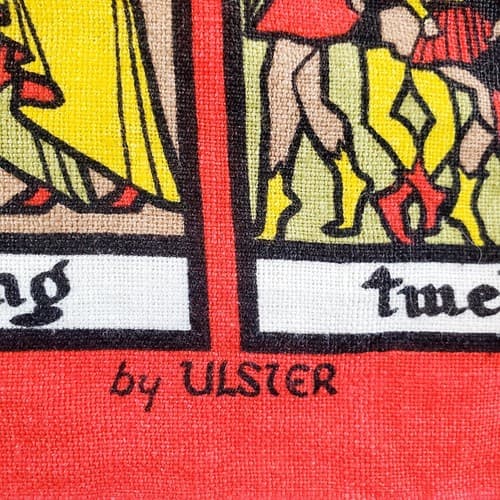 Vintage Ulster Ireland Pure Linen 12 Days Of Christmas Wall Hanging 18.5 x 29 - Thumbnail 5