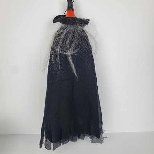 Mario Chiodo Studios Hanging Witch Halloween Decor Green Face Goblin Creepy 2006 - Thumbnail 4