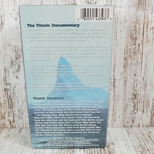 THE TITANIC Documentary - Two VHS Tape Set - New and Sealed - 1996 Simitar - Thumbnail 2