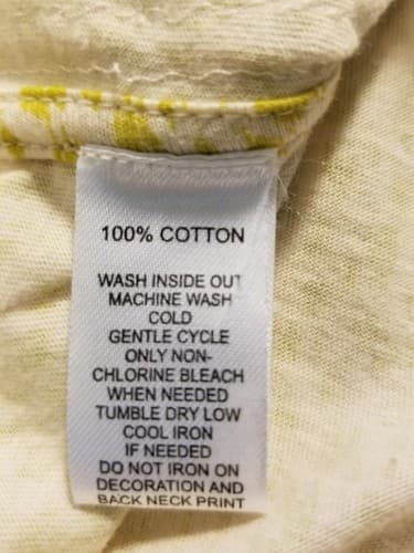 Ann Taylor Loft Size XS Cap Sleeve Yellow Sequin Front Tee Shirt 100% Cotton - Thumbnail 5