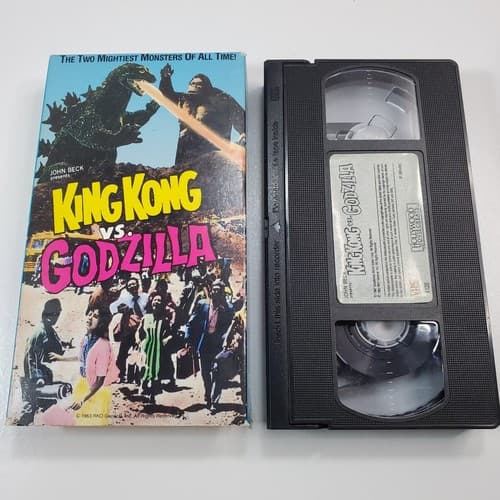 Vintage 1963 John Beck King Kong VS. Godzilla Collectible Horror 1987 Vhs Video - Thumbnail 3