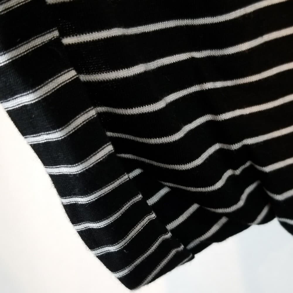 The Vanity Room Women's Short Sleeve Striped Knit Tie Front Top Size XS *READ - Thumbnail 5